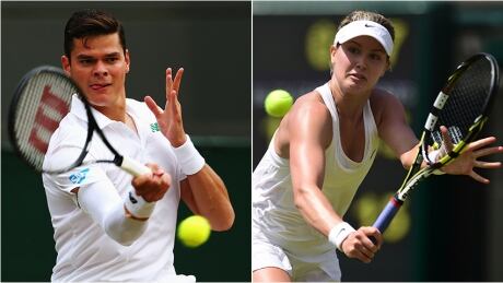 Canadian tennis stars Milos Raonic, left, and Eugenie Bouchard will be seeded seventh and sixth, respectively, in the men`s and women`s tournaments at the upcoming Rogers Cup in Toronto and Montreal. Raonic lost to Rafael Nadal in last year`s final while Montreal native Bouchard has had a breakout season on the WTA Tour. raonic-milos