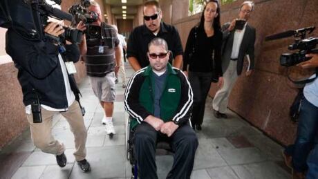 Bryan Stow, who requires around the clock care, is shown being wheeled into the Los Angeles County courthouse on June 25. Bryan Stow