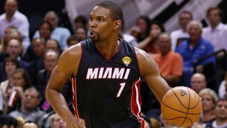 Chris Bosh reportedly is staying with the Heat, accepting a five-year deal worth $118 million. He averaged 16.2 points and 6.6 rebounds a game with Miami last season. bosh-chris-140615