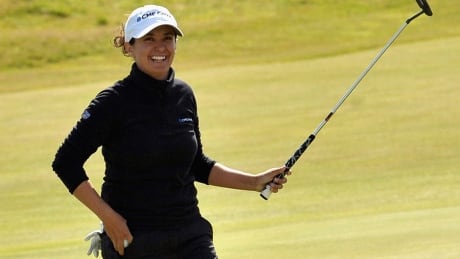 American Mo Martin was the only player to finish under par on Sunday. Mo Martin