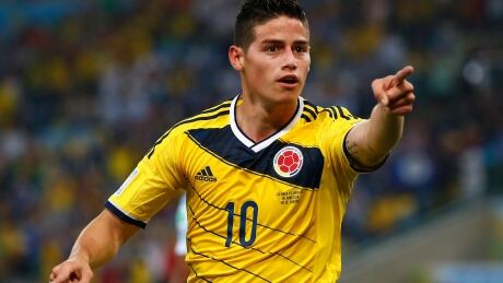 James Rodriguez of Colombia takes FIFA's Golden Boot award with six goals in five matches at the World Cup in Brazil. James-Rodriguez-golden-boot-620