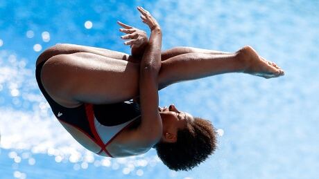 Canada's Jennifer Abel won a bronze medal in Shanghai on Sunday. Jennifer Abel