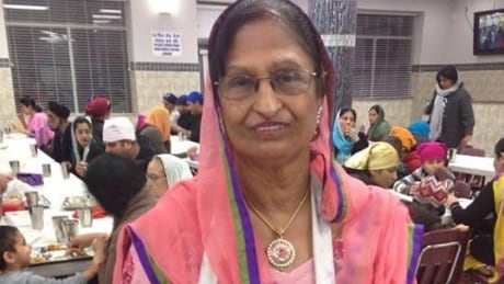 This picture of Narinder Kaur Kalsi was posted on the Gurdwara Sahib Brookside's Facebook page following her death on Sunday. Narinder Kaur Kalsi