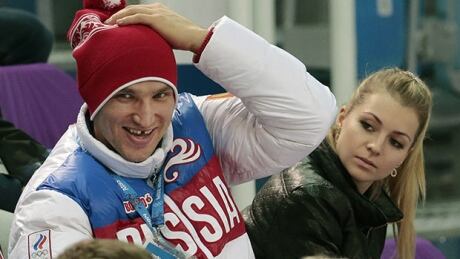 Alex Ovechkin, left, and Maria Kirilenko attended a figure skating event together at the Sochi Olympics in February. ovechkin-kirilenko-620