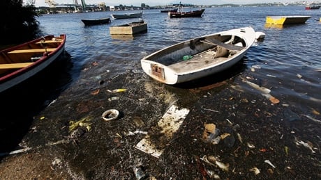 Guanabara Bay, the sailing venue for the 2016 Olympics, is polluted because 66 per cent of Rio's sewage flows in untreated. guanabara-bay-140121