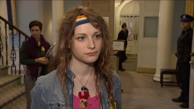 Jessica Durling gathered signatures for a petition to change the Vital Statistics Act. She says the proposed changes show there is government support for the transgender community. 