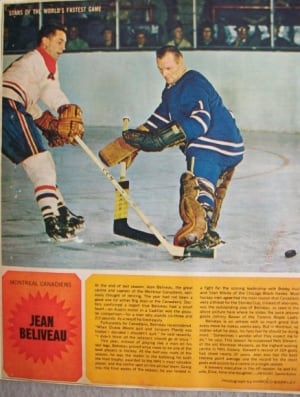 Jean Beliveau and Johnny Bower