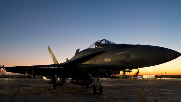 A CF-18 Hornet awaits its next mission against ISIS at the Canadian Forces base. Prime Minister Harper is announcing an extension and expansion of Canada's mission in Iraq, this week. Critics worry we may be repeating the mistakes of Libya and Afghanistan.