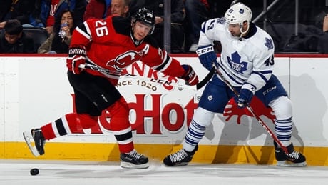 New Jersey Devils forward Patrik Elias scored the in his team's third shootout attempt to seal a 2-1 victory over the Toronto Maple Leafs. 83542614