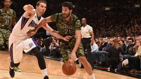 Raptors point guard Greivis Vasquez (21) scored 18 points against the Sacramento Kings Wednesday night at Air Canada Centre. raptors