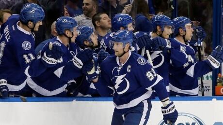Steven Stamkos of the Tampa Bay Lightning was among a group of NHL players and prospects who offered predictions for the Super Bowl matchup between the Seattle Seahawks and New England Patriots. Steven Stamkos
