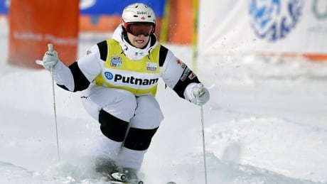 Mikael Kingsbury placed first in the freestyle World Cup moguls competition at Whiteface Mountain in Wilmington, N.Y. KINGSBURY