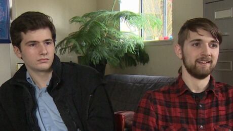 Blake Dearman (left) and Dakota Gervais-Brulhart (right) allege the owners of the Domino's at 151 West 3 Street have not paid them properly for months and that they were bullied and physically slapped when they demanded they get paid. Blake Dearman and Dakota Gervais Brulhart