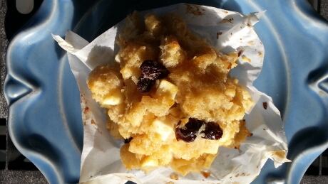 Muffins made from day-old bread are a specialty of Chris Brown's, co-owner of Batard Boulangerie Cafe Moderne. Bread muffin