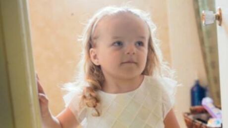 Three-year old Khalia died on Feb. 14 after falling down the stairs. Khalia
