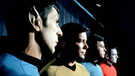 Leonard Nimoy as Commander Spock, seen with Star Trek co-stars William Shatner, DeForest Kelley and James Doohan, became one of the most recognizable characters on television thanks to his outsized ears. Nimoy, 83, died on Friday. Leonard Nimoy