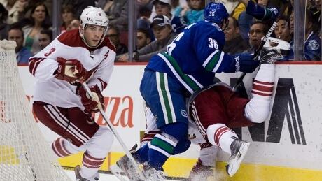 The New York Rangers acquired a pair of defencemen from the Arizona Coyotes on Sunday, with Keith Yandle (left) as the centrepiece. HKN Coyotes Canucks Hockey 20130408