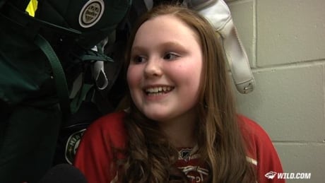 Jordyn Leopold enjoyed watching her father's debut with her hometown Minnesota Wild on Tuesday night. jordynleopold-620