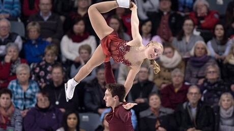 Canada's Julianne Seguin and Charlie Bilodeau won silver in pairs at the world junior figure skating championships in Tallinn, Estonia on Thursday. They are seen here performing their free program at the Canadian Figure Skating Championships January 24, 2015 in Kingston, Ontario. Julianne Seguin Charlie Bilodeau