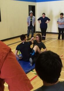 Max Natanine and Teresa Qiatsuk Arm Pull