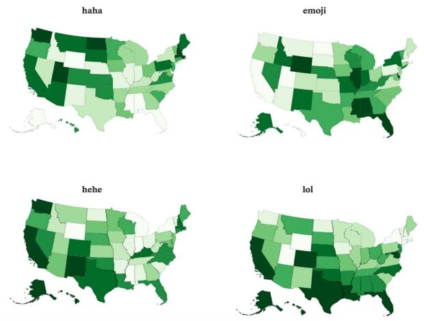 Facebook laugh map