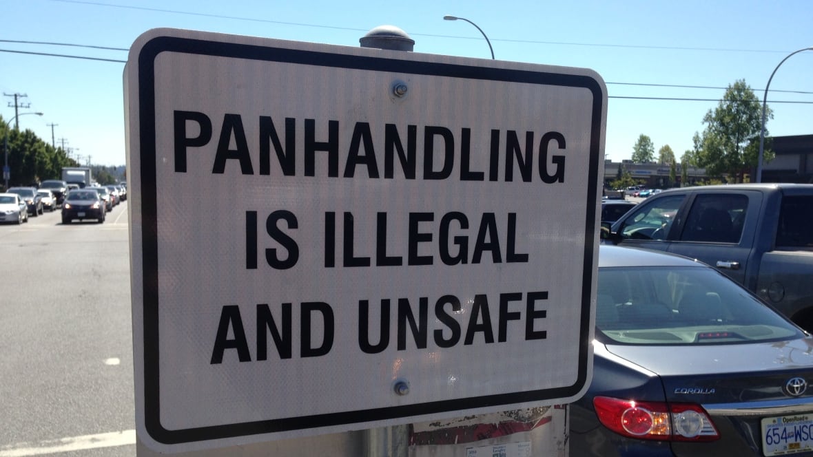 'Panhandling is illegal' signs in Langley get mixed reviews British