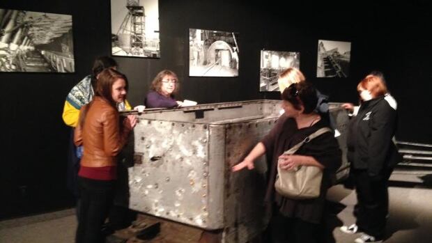 Success+College+Nova+Scotia Design students from Success College look over a mine cart at the ...