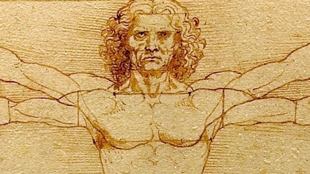 Detail from Leonardo da Vinci's "Vitruvian Man'