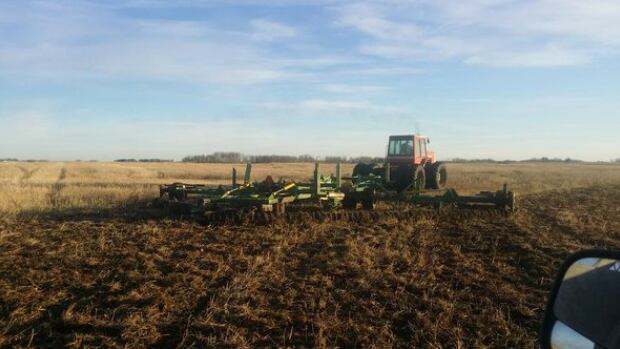 "Doing some fall field work #plant16 " tweets Saskatchewan farmer Chris Herrnbock.