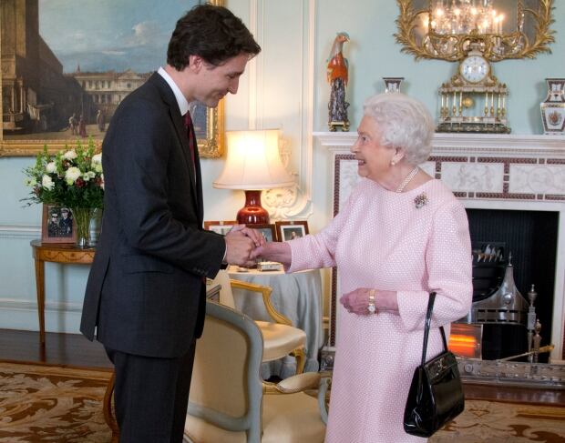 Queen and Trudeau
