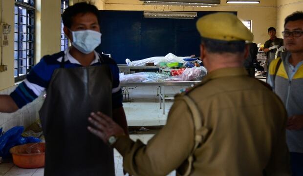INDIA EARTHQUAKE dead bodies hospital Imphal