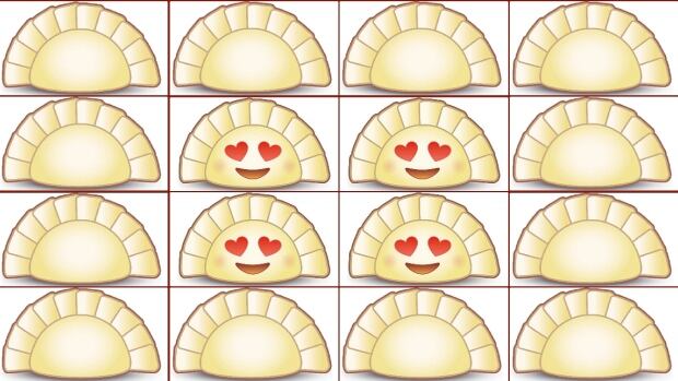 The plain or "bling bling" dumpling options, designed by Yiying Lu.
