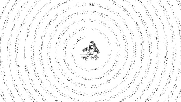 The punctuation of Alice in Wonderland. Artwork from "Between The Words".