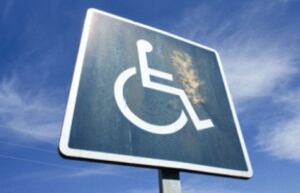 old disability sign