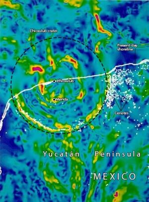 Chicxulub map