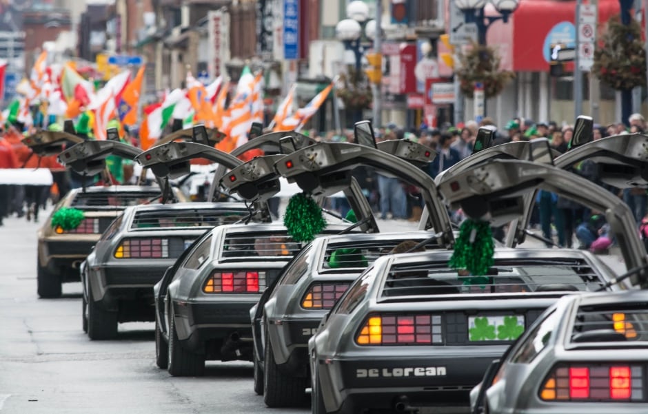 DeLorean DMC-12 St Patricks Day parade Toronto