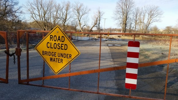 three bridges road under water
