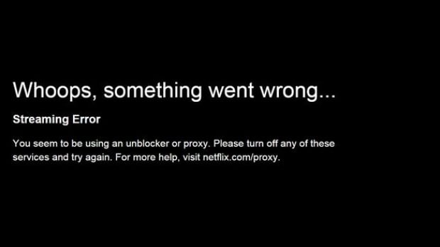 netflix error message