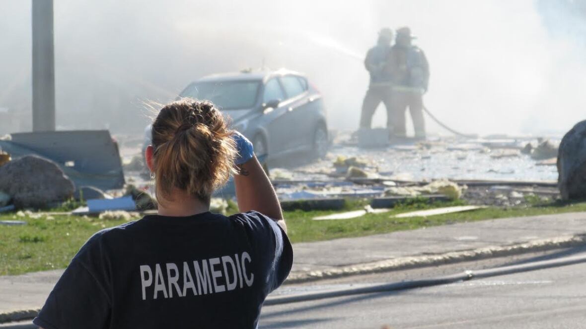 Propane explosion levels building in Flin Flon Manitoba CBC News