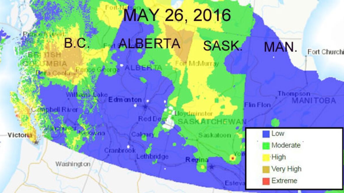 Rain cools off Saskatchewan's fire danger zones Saskatchewan CBC News