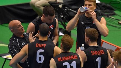Canada, seen here at a match against Poland earlier in the day, dropped a round-robin match to Iran at an Olympic qualifier on Saturday in Volleyball, falling to 0-2 in the tournament. canada-volleyball
