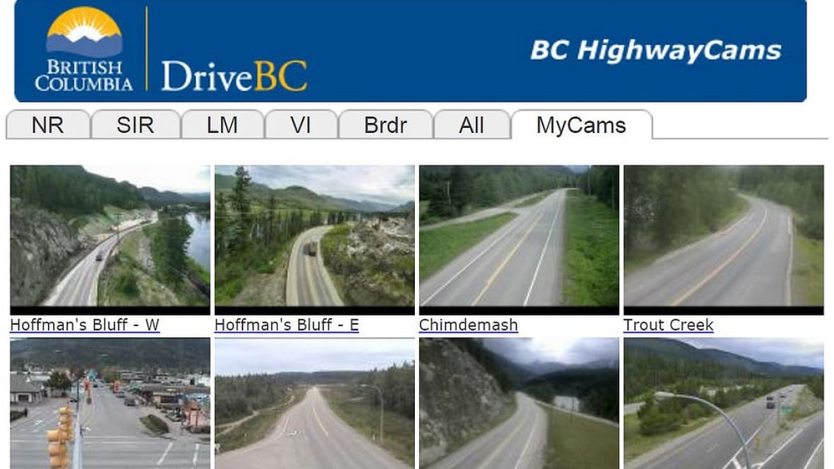 New webcams added to variable speed limit zones British Columbia