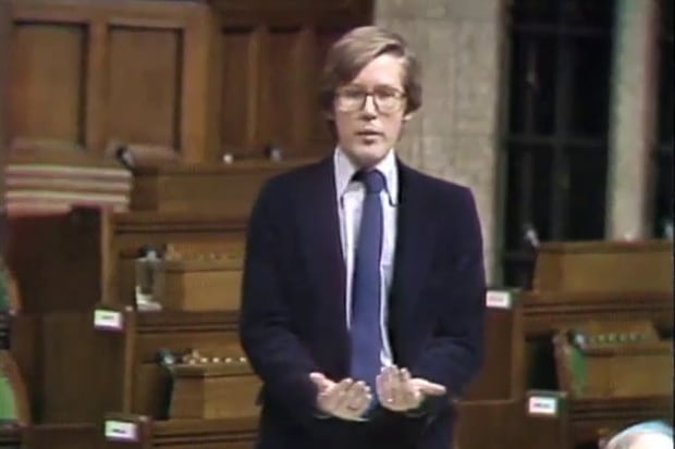 Bob Rae in the House of Commons in 1980