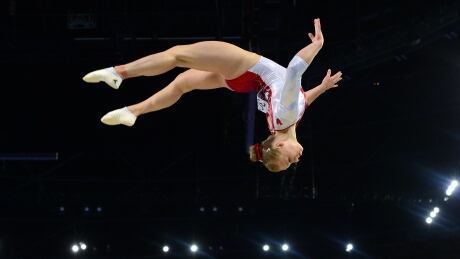 Elsabeth Black of Canada performs in the Women's Beam final of the Artistic Gymnastics event during the 2014 Commonwealth Games in Glasgow, Scotland, on August 1, 2014. AFP PHOTO / CARL COURT (Photo credit should read CARL COURT/AFP/Getty Images) DV1839129