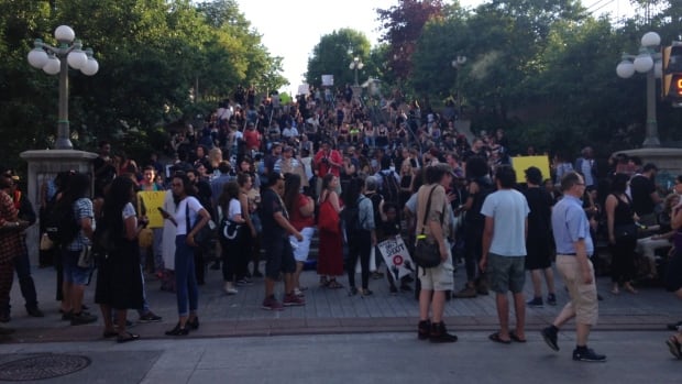 A peaceful rally on Sussex Drive in Ottawa supported the Black Lives Matter movement across North America.