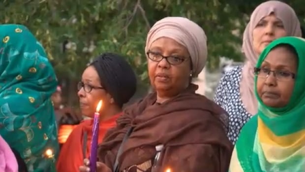 Hundreds of people attended the public memorial, which took place at Somerset Square Park Tuesday evening.