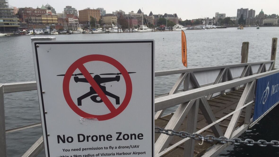 'No Drone Zone' signs posted in Victoria's Inner Harbour British