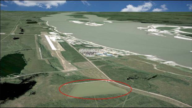 Proposed location of long term management facility