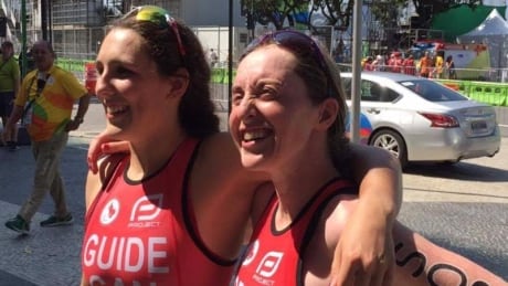 Christine Robbins (right) and guide Sasha Boulton (left) finished 10th at the Rio Paralympics. Christine Robbins, Sasha Boulton