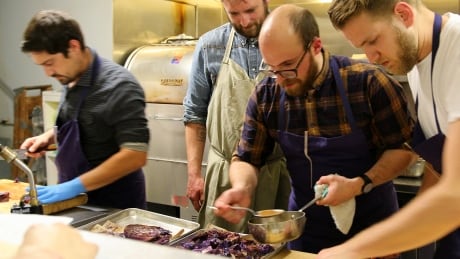 Vancouver chef Josh Blumenthal hosts a pop-up kitchen event that serves up the tastes of the Pacific Northwest. kitchen